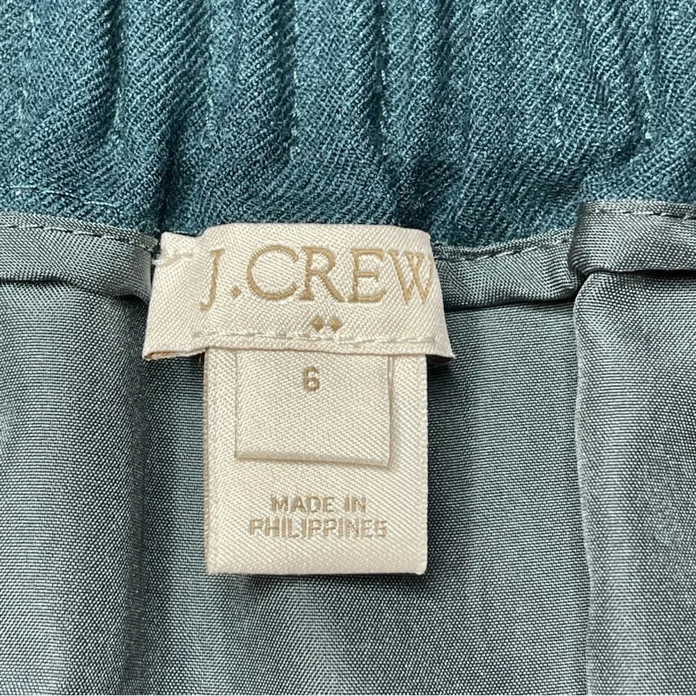 J Crew Green Wool Mini Skirt size 6